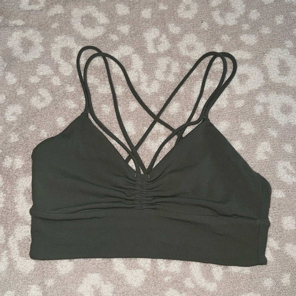 Green Lululemon Sports Bra, Size 6